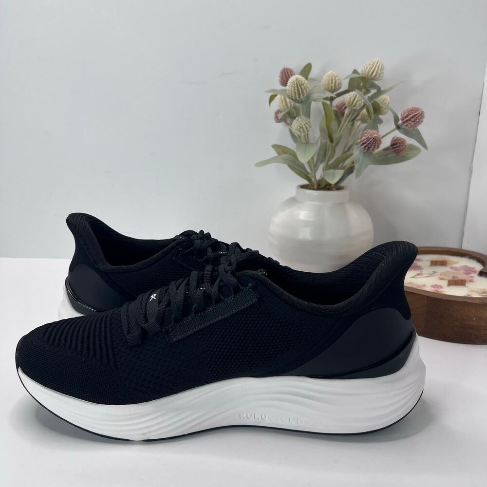 Kuru Atom 2 Walking Comfort Sneaker Jet Black/White Men 11.5 Wide Tried On - Picture 6 of 9